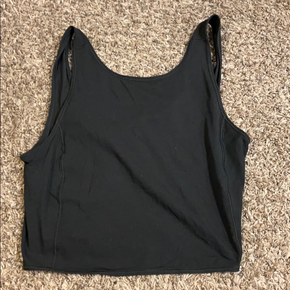 Black Lululemon Crop Tank